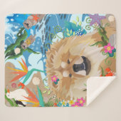 DAEJA MAKING WAVES medium sherpaブランケット シェルパブランケット (正面(横))