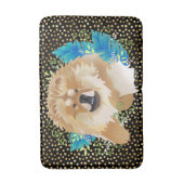 DAEJA VUの食事(黒い金ゴールド)の木枠かバス・マット バスマット (正面縦)