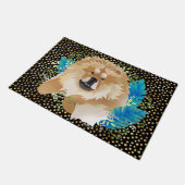 DAEJA VUの食事-黒または金ゴールドの屋内か屋外のドア・マット ドアマット (アングル)