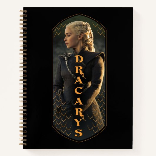 Daenerys Targaryenグラフィック「ドラカリス」 ノートブック (正面)
