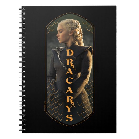 Daenerys Targaryenグラフィック「ドラカリス」 ノートブック (正面)