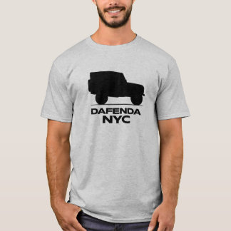 DAFENDA NYCブラックティ無地のー Tシャツ