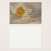 DaffodilとPearlsの結婚チャリティー特典カード (正面&裏面)