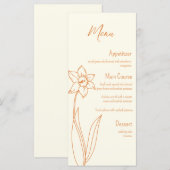 Daffodilのメ結婚ニュー メニュー (正面/裏面)