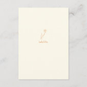 Daffodilの結婚エンクロージャカード エンクロージャーカード (裏面)