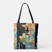 Daffodilウォーターカラーフローラレディースアートトートバッグ トートバッグ (裏面)