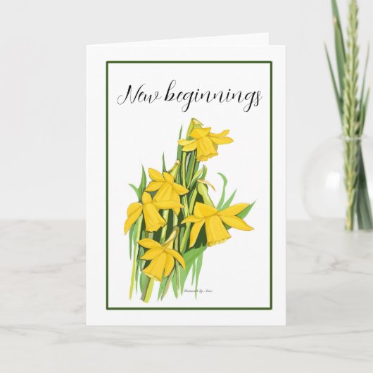 Daffodilカード サンキューカード (正面)