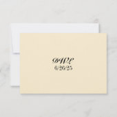 DaffodilキスQRコードRSVPカード 出欠カード (裏面)