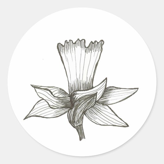 Daffodilシール ラウンドシール (正面)