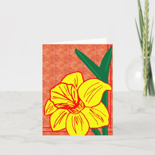 Daffodilノートカ空白のード カード (正面)