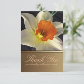 Daffodilフラワーサンキューノート 招待状 (スタンド正面)