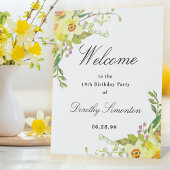 Daffodilフローラ19th Birthday Party Welcome 台座サイン
