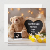 Daffodilベビー発表ソーシャルメディア 招待状 (正面/裏面)