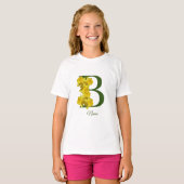 DaffodilモノグラムイニシャルB名Tシャツ Tシャツ (正面フル)