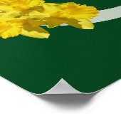 DaffodilモノグラムイニシャルCポスター ポスター (角)