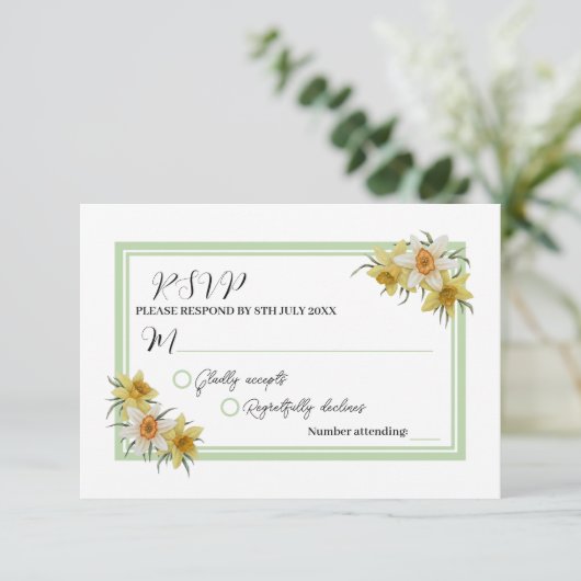 Daffodil応答カード 出欠カード (スタンド正面)