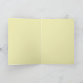 Daffodil水彩花フローラ母の日カード カード (内部)