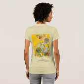 Daffodil水彩花フローラ絵を描ズ Tシャツ (裏面フル)