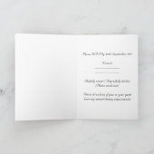 Daffodil結婚のRSVPカード 招待状 (内部)