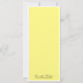 Daffodil結婚、4"x9.25"の招待 招待状 (裏面)