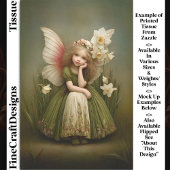 Daffodil花ガールフェアリーで緑のDL5Rデコページ 薄葉紙