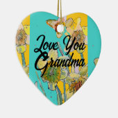 Daffodil花フローラ愛おばあちゃん装飾 セラミックオーナメント (右)