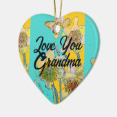 Daffodil花フローラ愛おばあちゃん装飾 セラミックオーナメント (左)