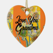 Daffodil花フローラ愛おばあちゃん装飾 セラミックオーナメント (右)