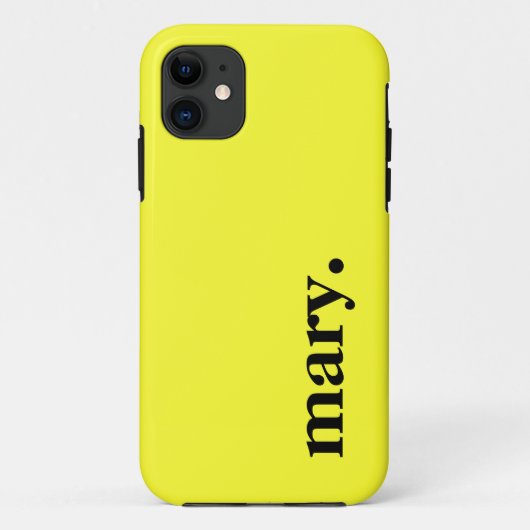 Daffodil黄無地の色エレガント名 Case-Mate iPhoneケース (裏面)