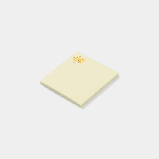 Daffodil黄色のPost it notes ポストイット (アングル)