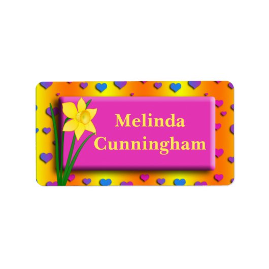 Daffodil – 女子校名ラベル ラベル (正面)