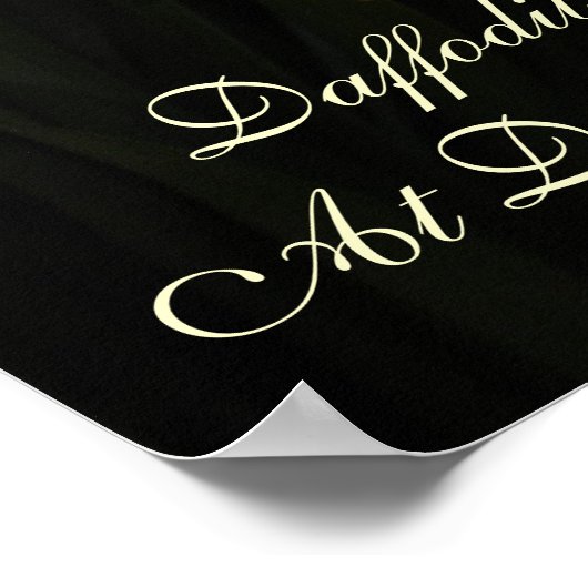 Daffodil At Daybreakポスター ポスター (角)