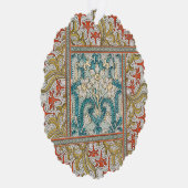 Daffodil chintzアールヌーボー壁紙 オーナメントカード (右)