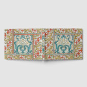 Daffodil chintzアールヌーボー壁紙 ゲストブック (全面)