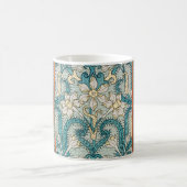 Daffodil chintzアールヌーボー壁紙 コーヒーマグカップ (中央)