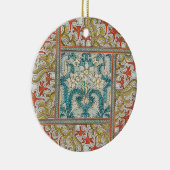 Daffodil chintzアールヌーボー壁紙 セラミックオーナメント (右)