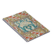 Daffodil chintzアールヌーボー壁紙 ノートブック (右側)