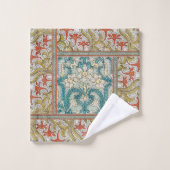 Daffodil chintzアールヌーボー壁紙 バスタオルセット (ウォッシュタオル)