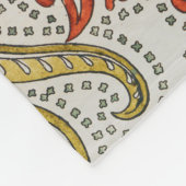 Daffodil chintzアールヌーボー壁紙 フリースブランケット (角)