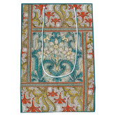 Daffodil chintzアールヌーボー壁紙 ミディアムペーパーバッグ (裏面)