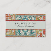 Daffodil chintzアールヌーボー壁紙 名刺 (正面)