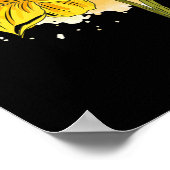 Daffodil Daffodils花フローラ春イースターダ ポスター (角)