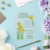 Daffodil Dream Wedding Invitation アクリル招待状 (インサイチュ (ウェディング))