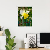 Daffodil & Easter wishes ポスター (ホームオフィス)