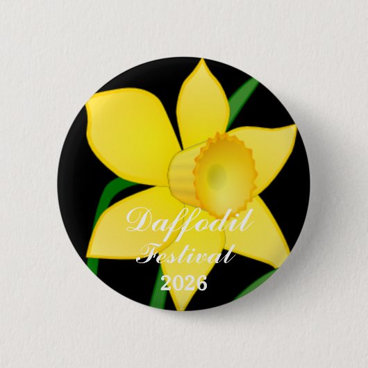 Daffodil Festival Button Pin 缶バッジ (正面)