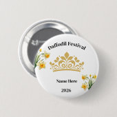 Daffodil Festival Button Pin 缶バッジ (正面&裏面)