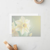 Daffodil Flat Note Card ノートカード (正面/裏面インサイチュ)