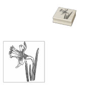 Daffodil Flower Rubber stamp ラバースタンプ (押印)