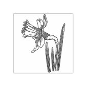 Daffodil Flower  Rubber stamp ラバースタンプ (インプリント)