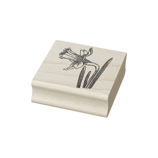 Daffodil Flower  Rubber stamp ラバースタンプ (スタンプ)